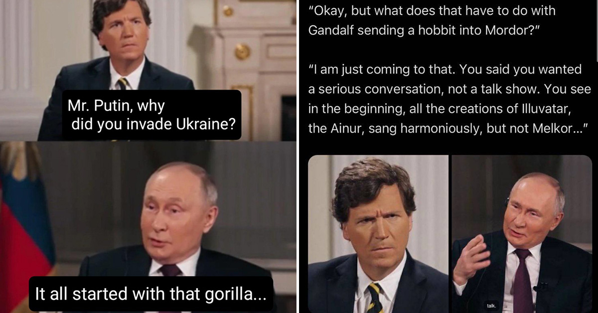 24 Tucker Carlson Vladimir Putin Interview Memes To Teach You Russian