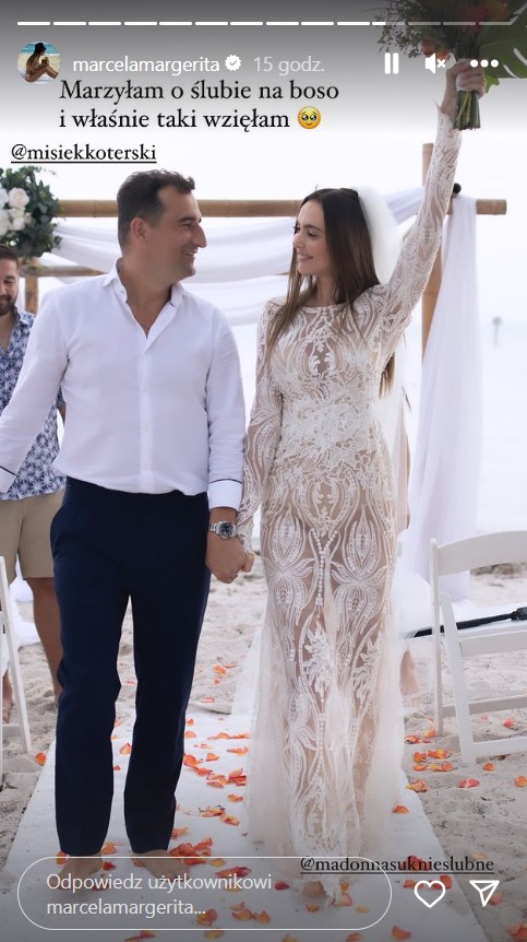 marcela koterska zdradza kulisy ślubu na plaży: „piękna uroczystość, która nie ma znaczenia bez pieczątki urzędnika”
