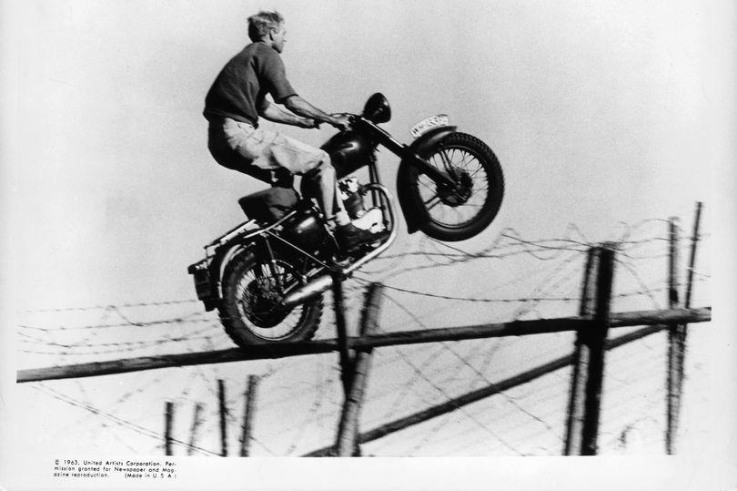 steve mcqueen's iconic the great escape bike on display in lincolnshire for anniversary