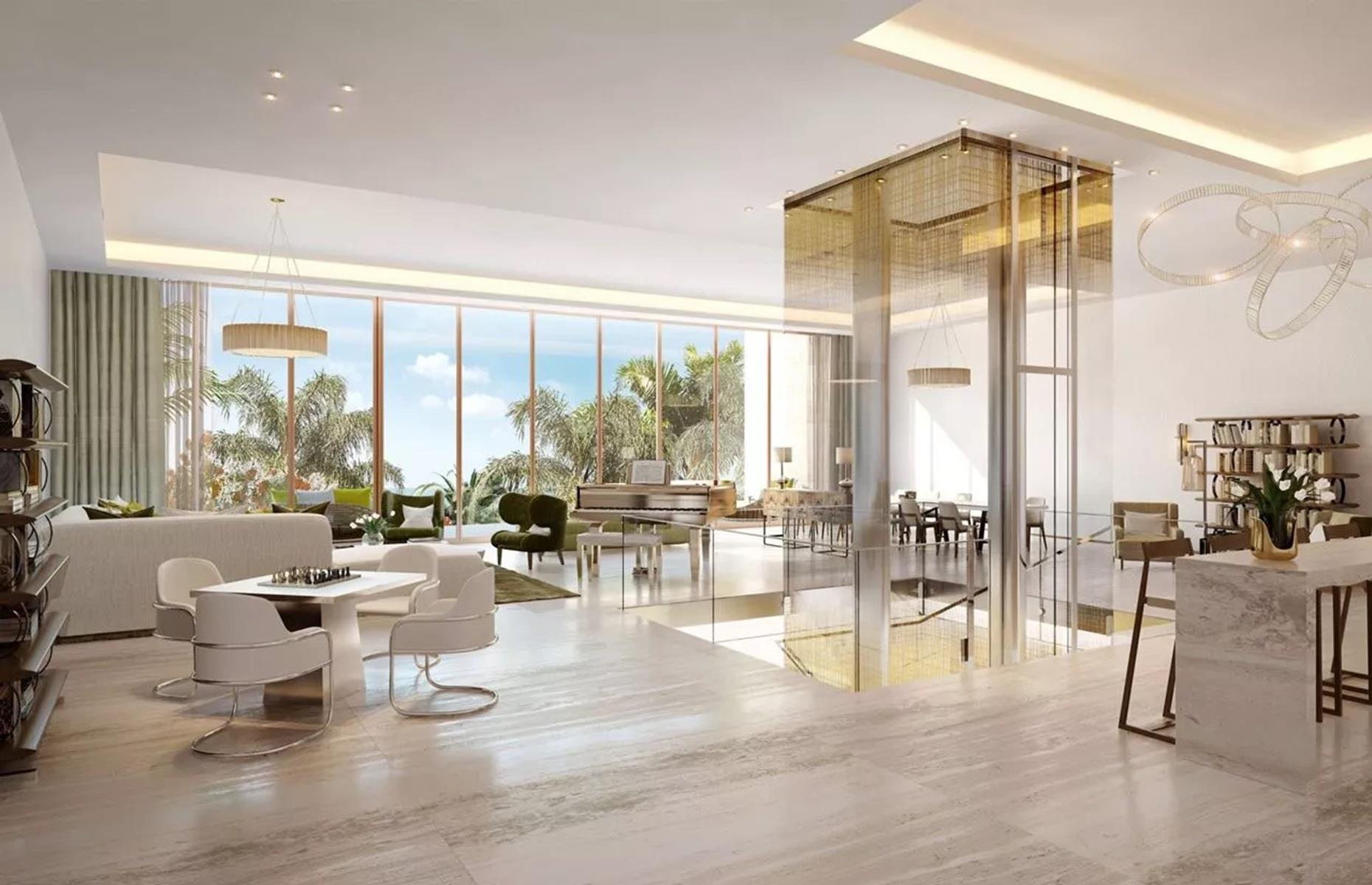 <p>Situated on the crescent of The Palm and next to the iconic Atlantis The Palm resort, the five-bedroom <a href="https://b1properties.ae/2022/08/30/b1-properties-sells-the-most-prestigious-penthouse-at-the-atlantis-the-royal-residences-%ef%bf%bcfor-aed-164-million%ef%bf%bc%ef%bf%bc/">triplex penthouse</a> is spread across about 25,000 square feet and features a sky garden, two private pools and terraces, a private lift and 360-degree views of both the Arabian sea and the Palm Jumeirah.  </p>