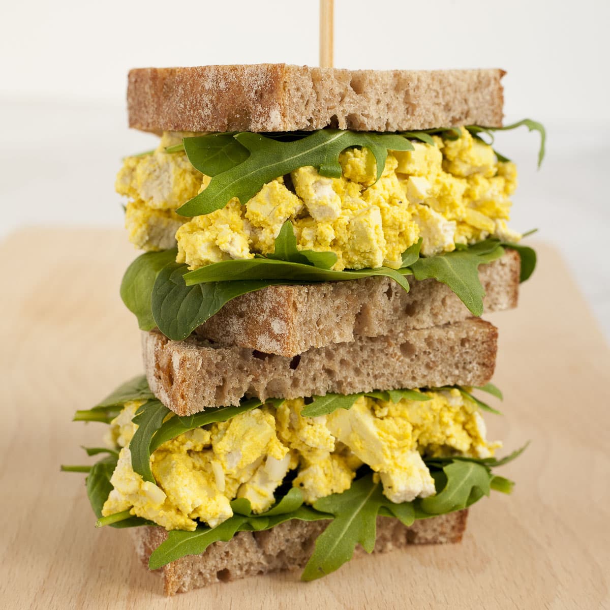 <p>The best vegan egg substitute that mimics the unique texture of eggs is definitely tofu! Boiled eggs have a very similar spongy texture to firm tofu which makes this vegan egg salad so close to the original. There is really nothing else out there that has such a spongy texture.</p><p>Get the recipe from My Pure Plants: <a href="https://mypureplants.com/vegan-egg-salad-tofu/">vegan egg salad</a></p>