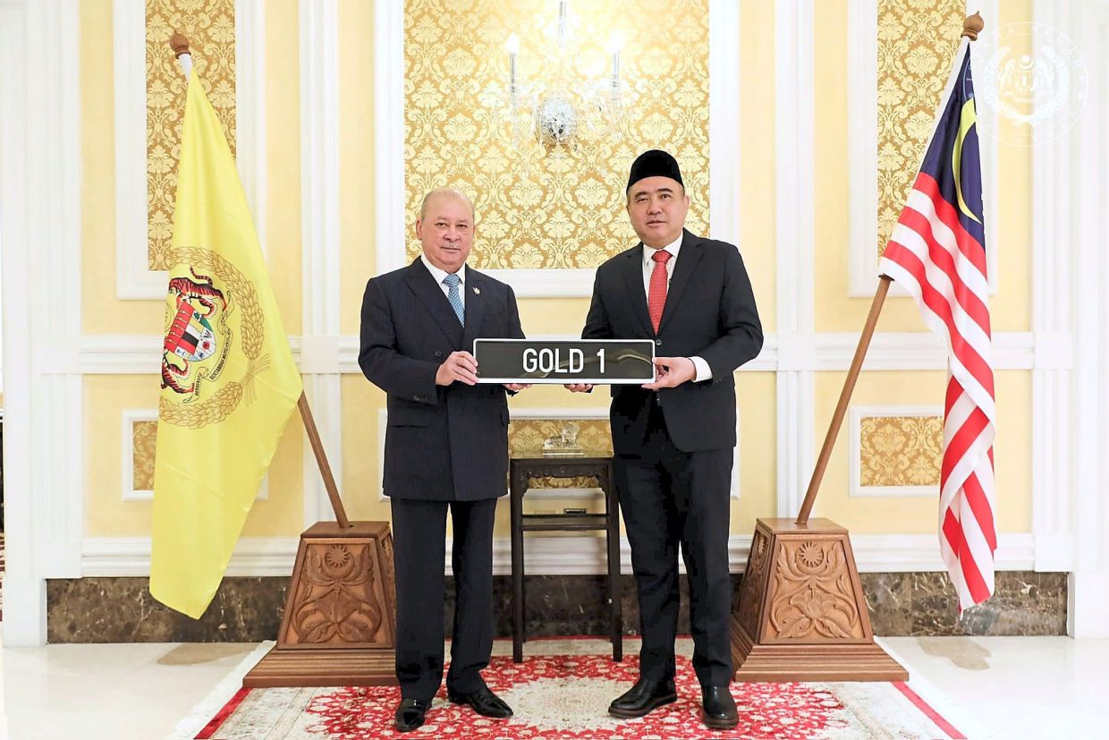 king proud owner of ‘gold 1’ number plate