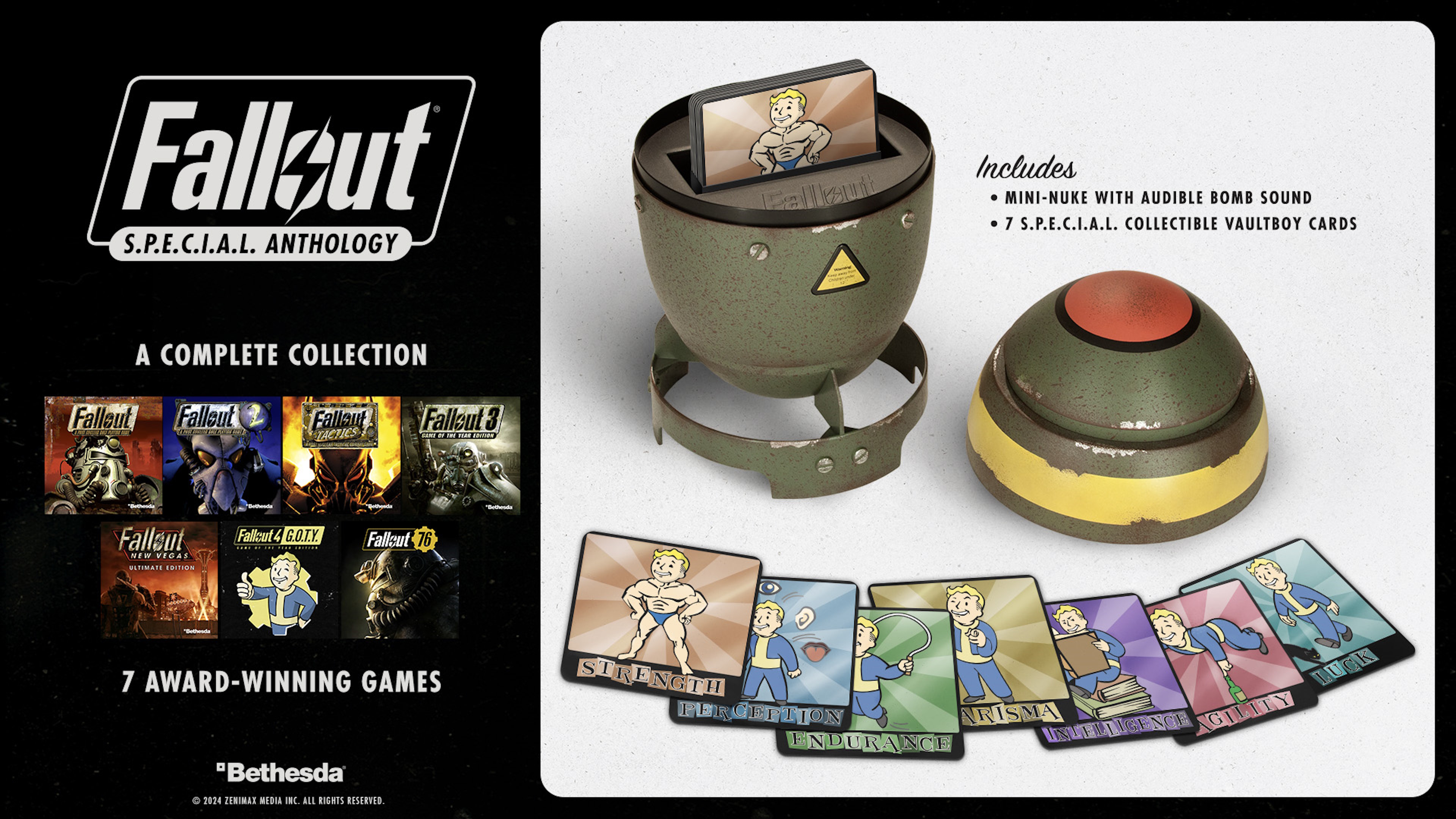 amazon, a new fallout anthology stuffed inside a mini-nuke is set to drop the day before the fallout tv series on amazon