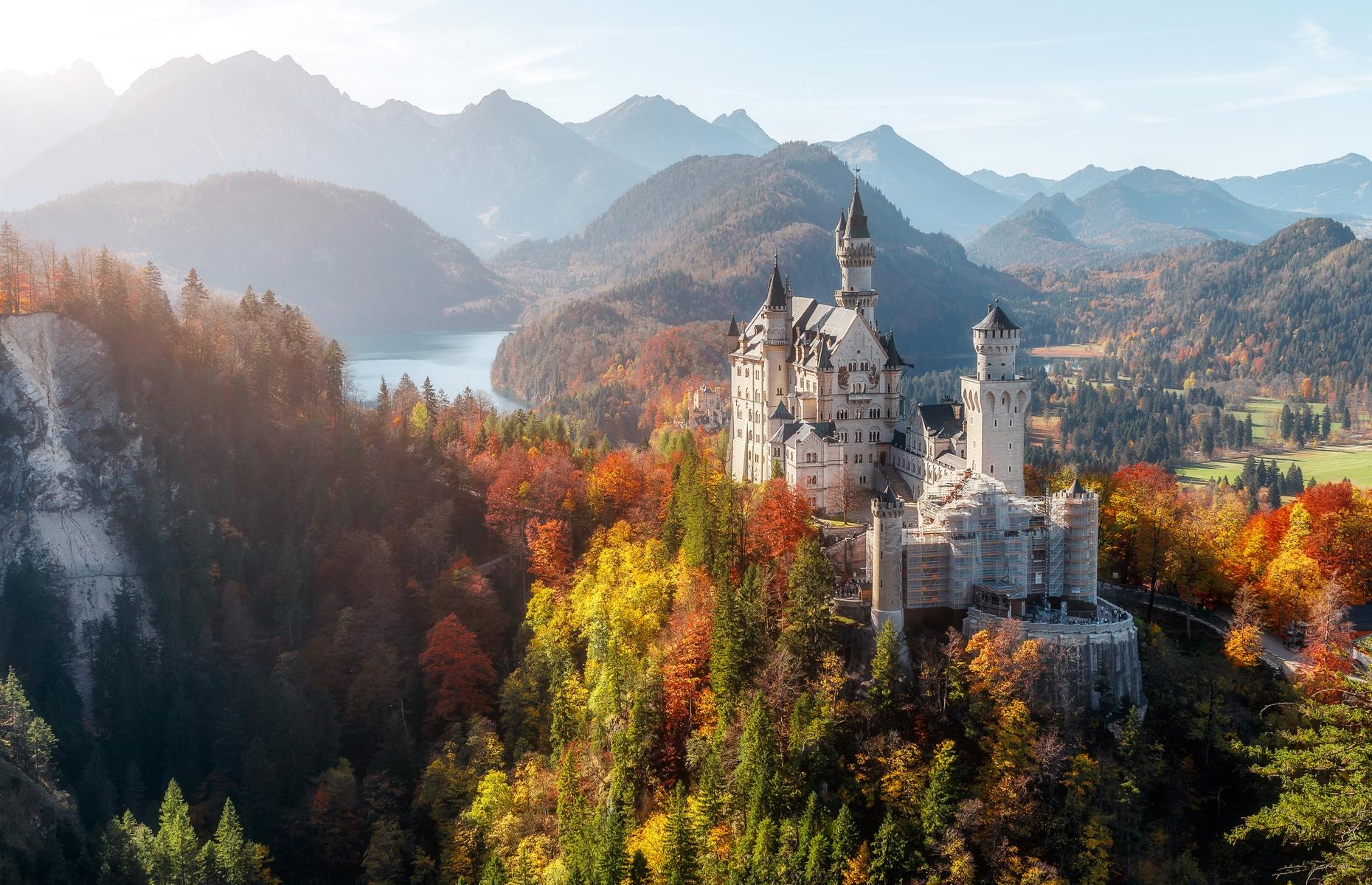 <p>Ludwig II, King of Bavaria, envisioned Neuschwanstein Castle “breathing the air of heaven.” Perched high in the German Alps, the Romanesque Neuschwanstein is a fantastical fairy-tale castle.</p>  <p><strong>Liking this? Click on the Follow button above for more great stories from loveEXPLORING</strong></p>