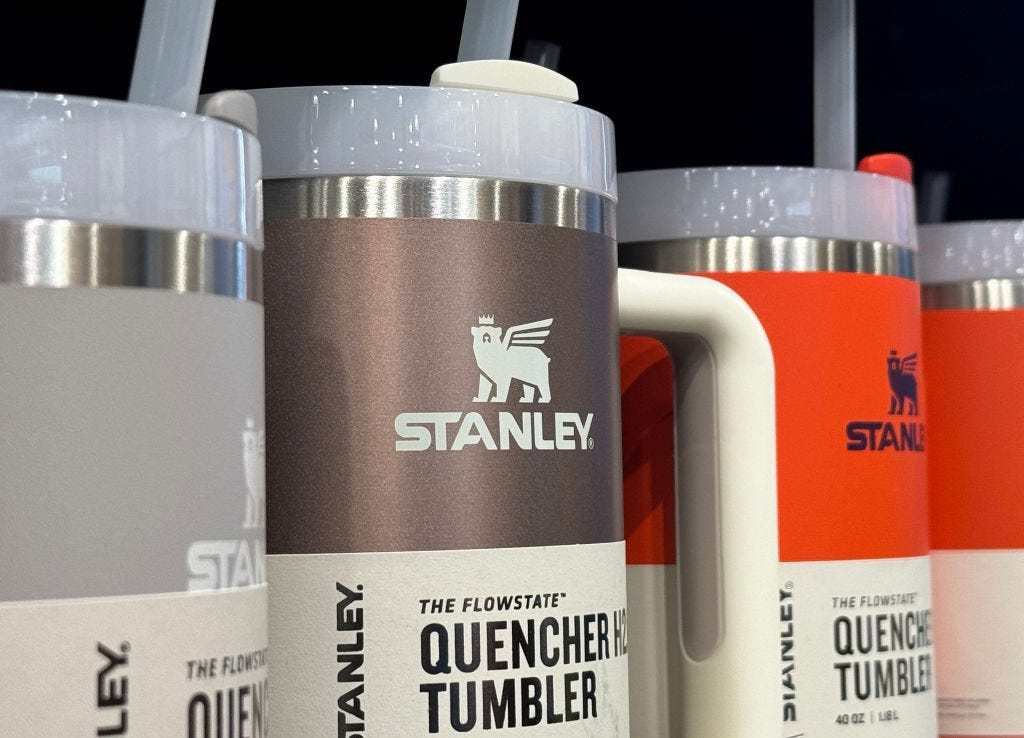 customers sue stanley, say the company failed to disclose presence of lead in tumblers