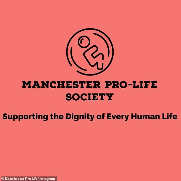 female students at the university of manchester say a 'deeply troubling' pro-life society founded by a male president who 'opposes abortion' makes them 'fear for their safety'