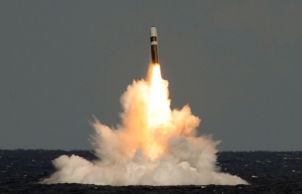 UK nuclear missile test fails again as Trident weapon belly flops into sea