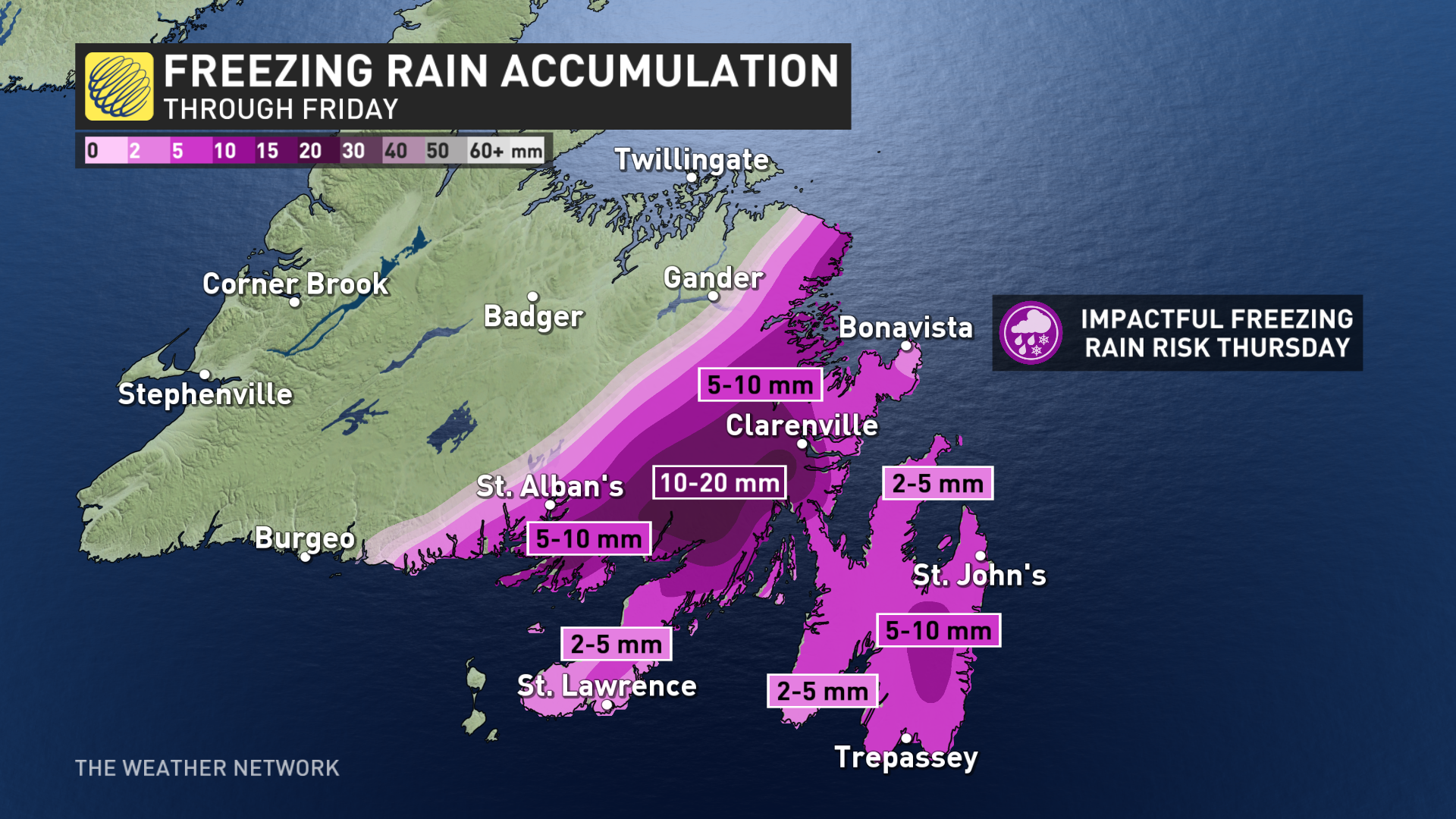 heavy snow and ice threaten travel troubles, power outages in newfoundland