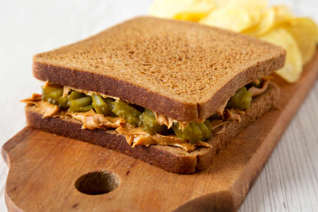 Peanut Butter & Pickle Sandwich