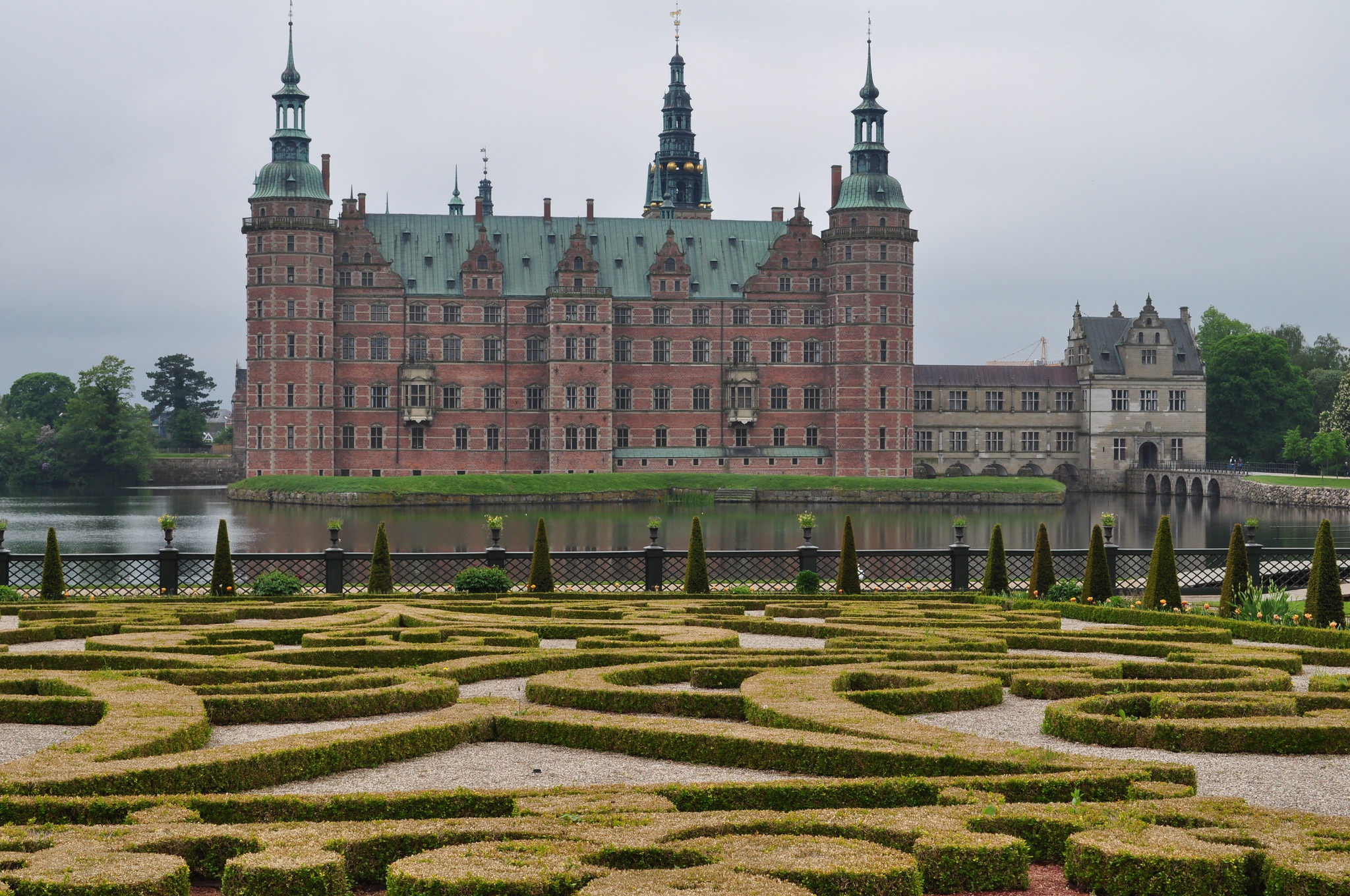 <p>Frederiksborg Castle was built by King Christian IV to symbolize his power as the king of both Denmark and Norway. </p>  <p>For 100 years, it was home to the royal family, until <strong>a fire destroyed much of the castle</strong> in 1859.</p>
