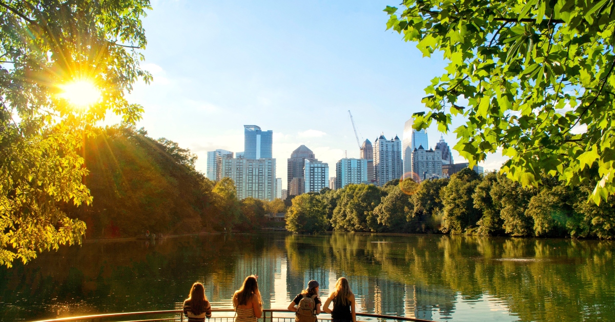 <p> There’s plenty to do at Piedmont Park, a more-than-200 acre Oasis in Atlanta, including many walking paths, dog parks, playgrounds, farmer’s markets, and even a public swimming pool. The park is free to visit, but you will have to shell out $5 for access to the pool in the summer.  </p>