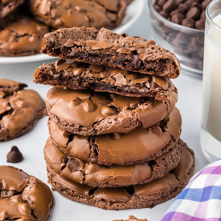 Best Fudgy Flourless Chocolate Brownie Cookies