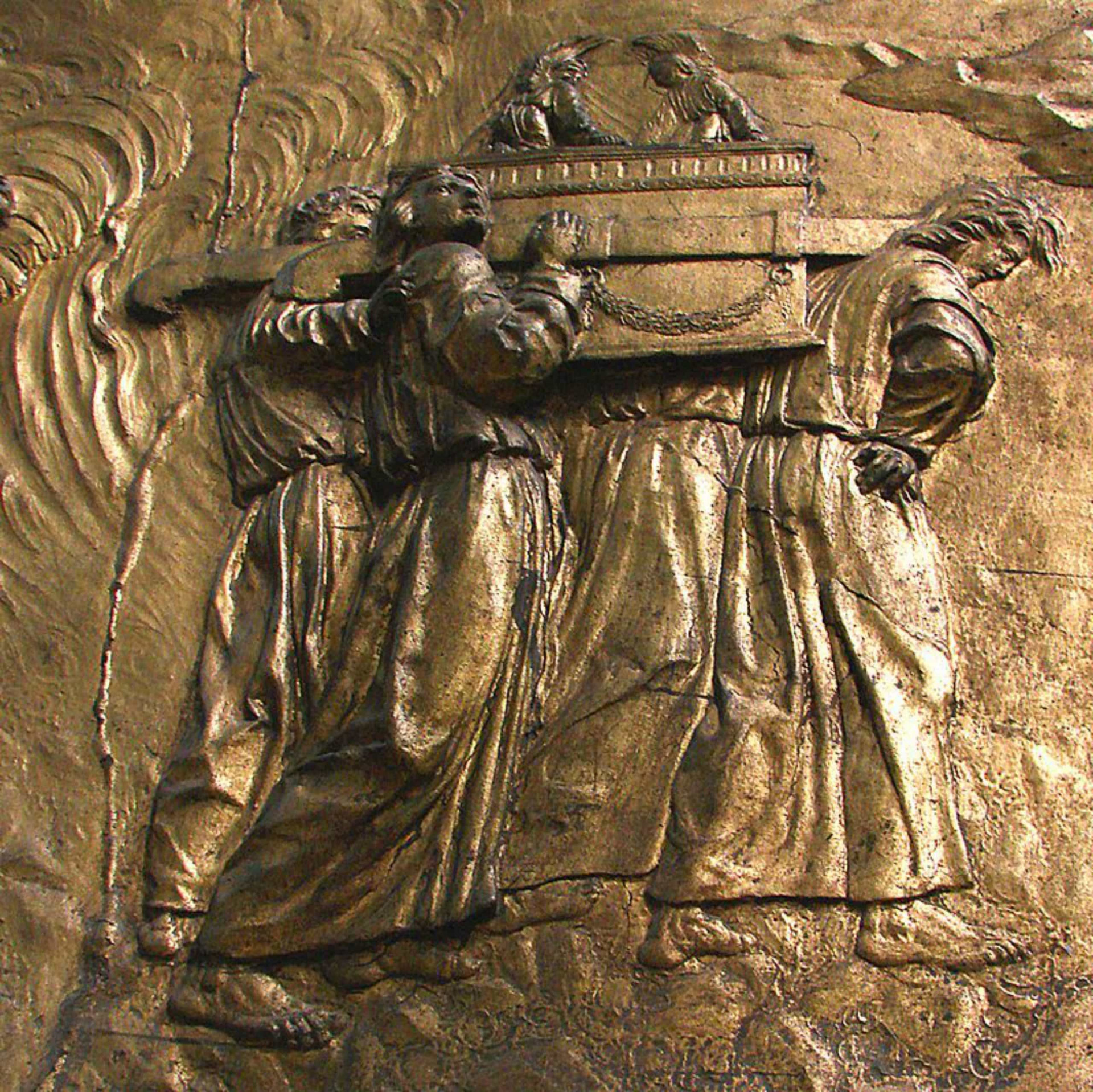 <p>French journalist Louis Charpentier, author of 'The Mysteries of Chartres Cathedral,' has made an assertion that the Ark was taken to Chartres Cathedral by the Knights Templar. Pictured is a gilded bas-relief of monks carrying the allusive chest at Auch Cathedral in France.</p><p><a href="https://www.msn.com/en-ph/community/channel/vid-7xx8mnucu55yw63we9va2gwr7uihbxwc68fxqp25x6tg4ftibpra?cvid=94631541bc0f4f89bfd59158d696ad7e">Follow us and access great exclusive content every day</a></p>
