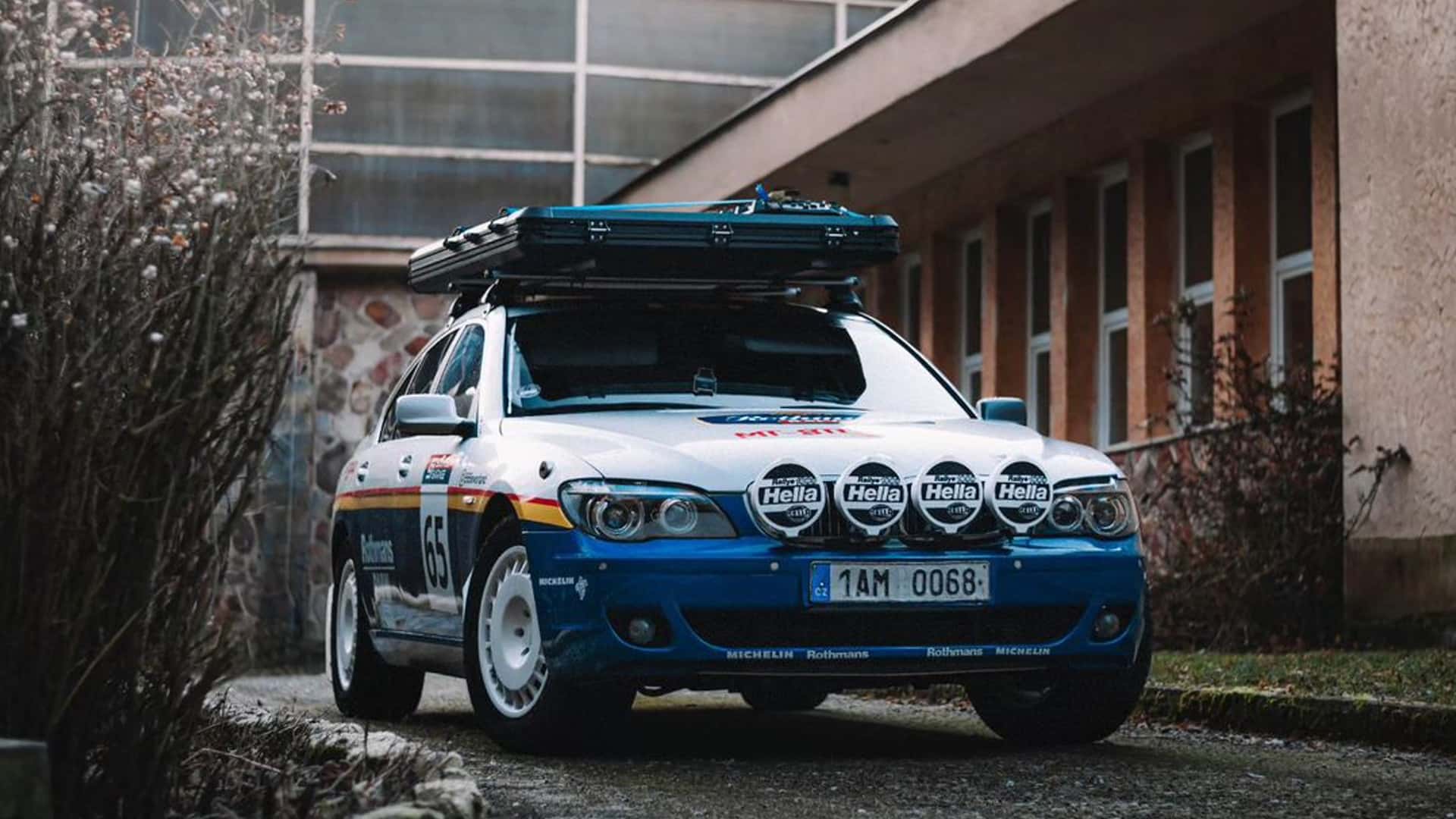 this rothmans-wrapped bmw 7 series overlander is better than any suv