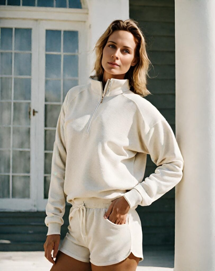<p>Level up your loungewear game by pairing your sweatshirt with matching shorts. This coordinated look exudes straightforward style and comfort, perfect for casual outings or relaxing at home. </p><p>Matching sets are on trend and make getting dressed a breeze – just throw on your sweatshirt and shorts for an instant outfit!</p>