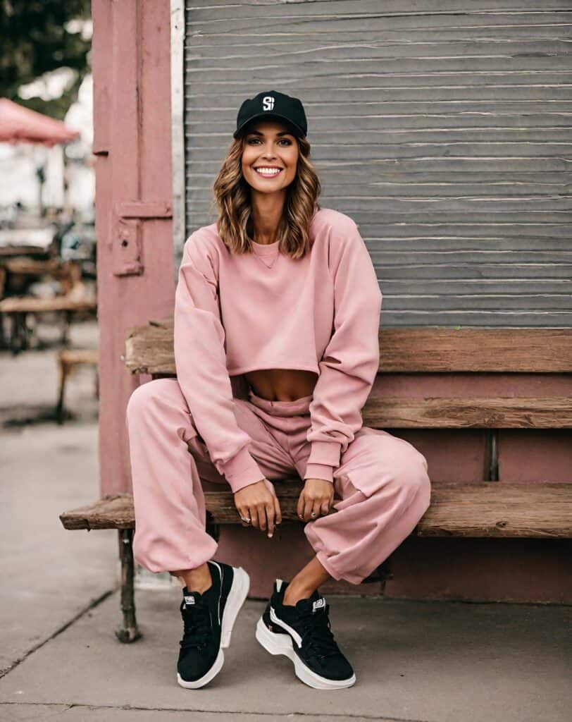 <p>If you are looking to ride on the athleisure trend, enter the combo of jogger pants with a sweatshirt. The comfy fit and elasticized waistband of joggers ensure freedom of movement, and the tapered legs offer a sleek silhouette, making it ideal for everyday wear, whether you’re just at home or out running errands.</p>