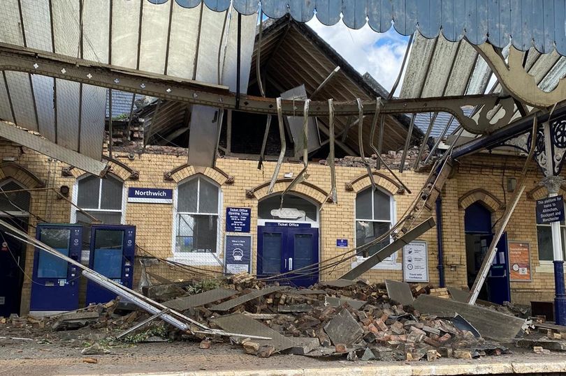 work to rebuild railway ticket office overrunning after dramatic 2021 collapse