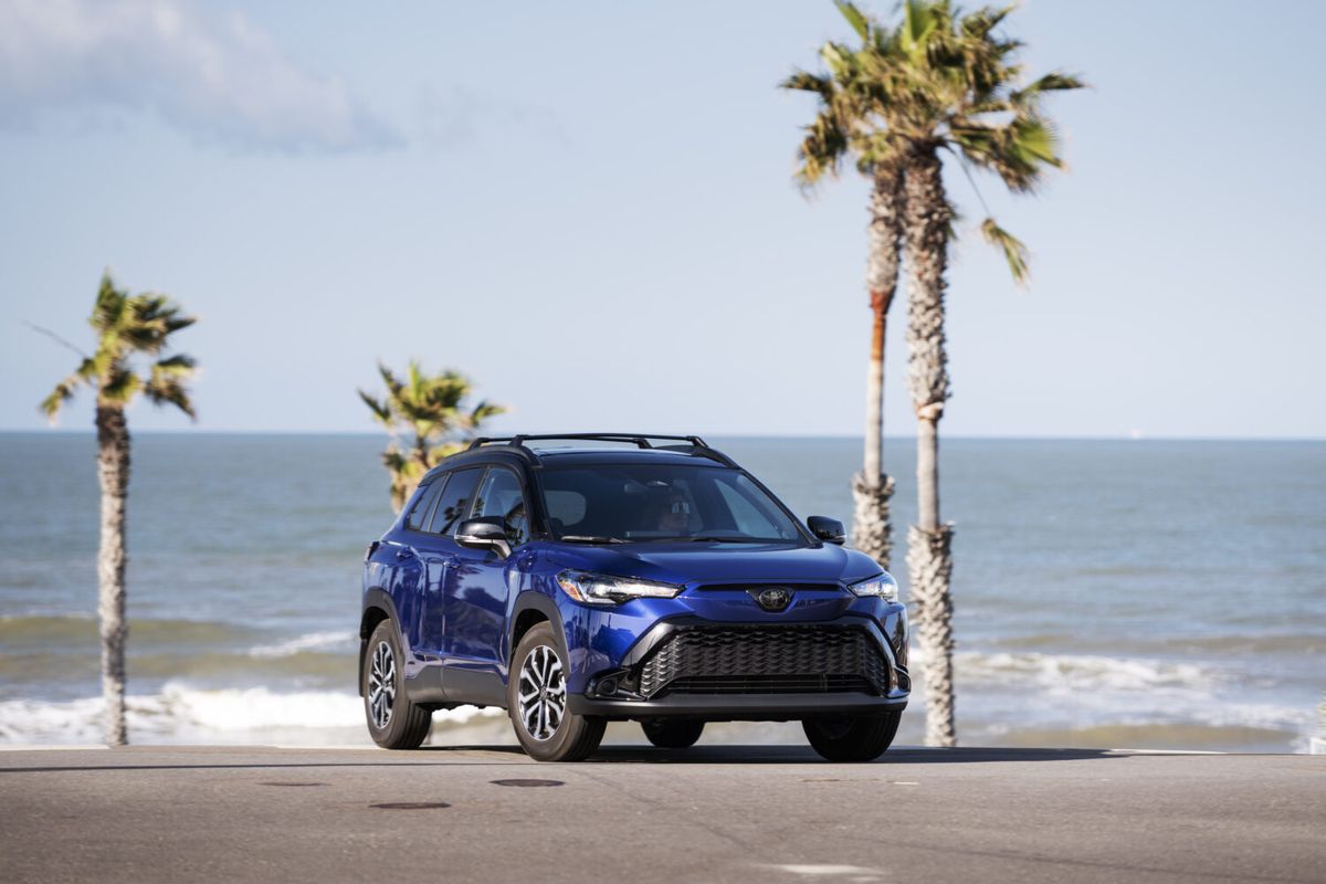 <p><strong>Price: $29,570</strong><strong>EPA-Estimated fuel economy: 42 combined (Hybrid XSE)</strong></p><p>The <a href="https://www.roadandtrack.com/car-culture/a44852534/toyota-hybrid-system-how-does-it-work/">Toyota Corolla Cross Hybrid</a> is the smallest SUV from the Toyota family, but it’s a smart choice for the frugal driver who wants comfort, efficiency, and plenty of cargo room. The cabin controls mirror its sibling, the Toyota Corolla, and are simple enough to navigate. The SUV has a 2.0-liter four-cylinder, along with three electric motors. Also, it comes standard with a sport-tuned suspension which helps bring some fun to its step. The Corolla Cross Hybrid is a competent small SUV, paired with a decent starting price that makes it an attractive choice.</p>