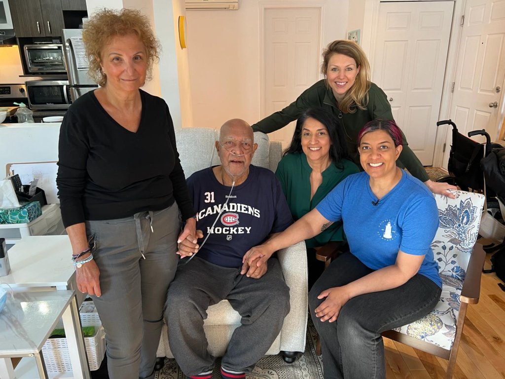 ‘here with my family’: how a home-care non-profit is helping dying patients