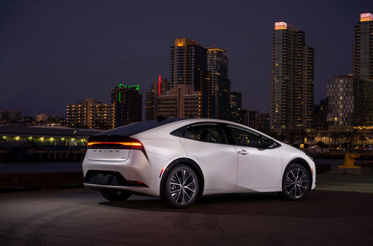 <p><strong>Price: $23,045EPA-Estimated fuel economy: 52 MPG combined</strong></p><p>With its recent major redesign, the <a href="https://www.roadandtrack.com/car-culture/a42490517/toyota-prius-super-gt-race-car/">Toyota Prius</a> can finally sit at the cool kid's hybrid lunch table next to the other cars that have good looks and good mpg scores. The FWD option reigns in 194 hp and EPA bragging rights with 52 mpg combined. What’s even better is the warranty covers all hybrid components for 8 years, or 100,000 miles. So... are you going to eat that pudding cup?</p>