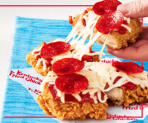 kfc is finally bringing fried chicken pizza to the united states
