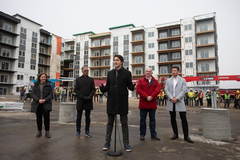 prime minister announces $175 million for edmonton to help build affordable housing
