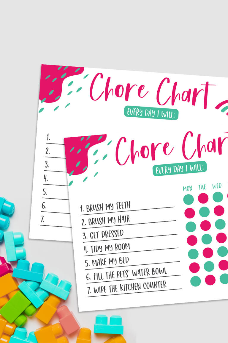 Chore Charts for Kids (Free Printables) + Why Kids Need Chores