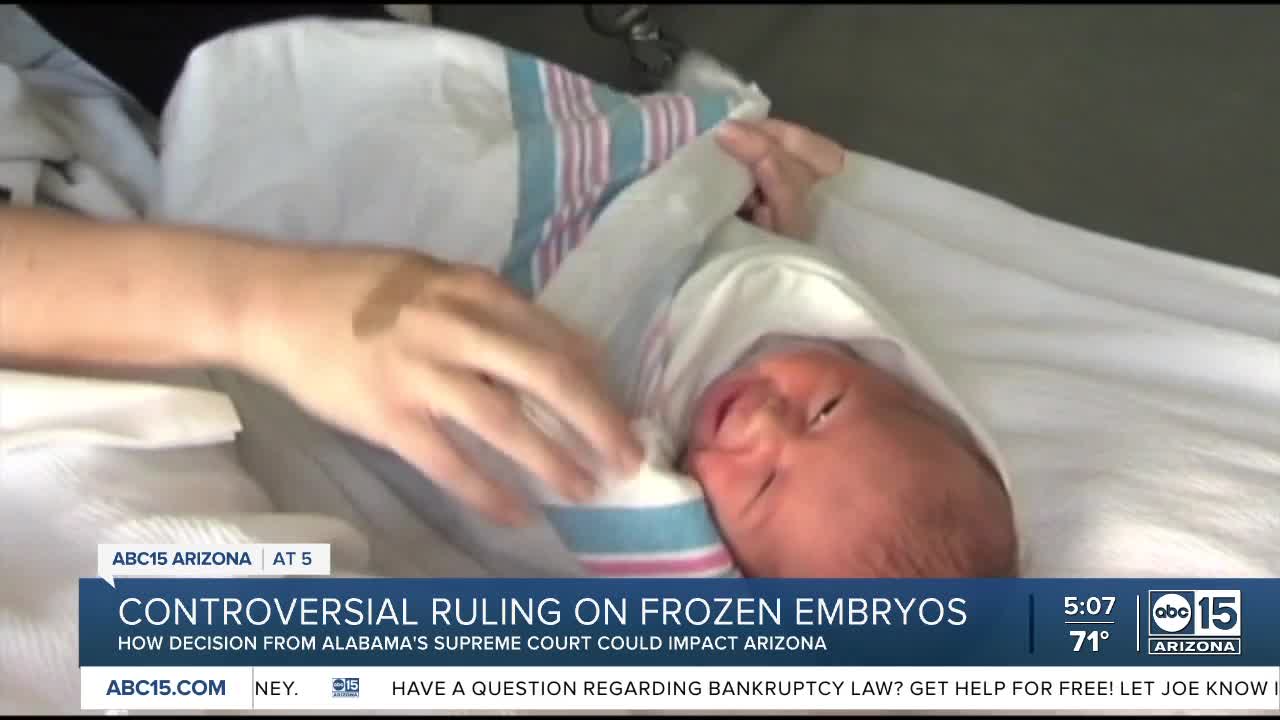 Arizona Experts Provide Insight Into Alabama Embryos Ruling