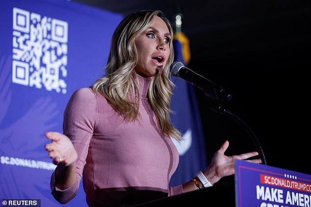 lara trump tells south carolina crowd she thinks gop members would be happy for republican national committee to foot donald trump's hefty legal bills