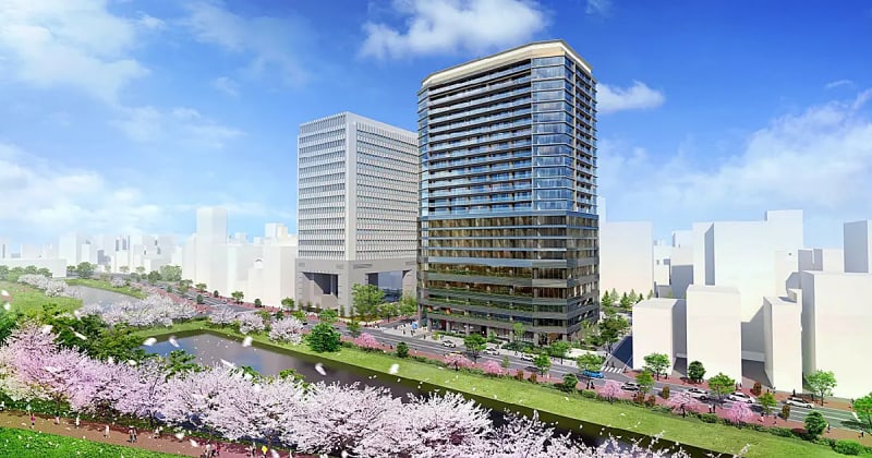 英高級ホテル『インターコンチネンタルホテルズ』を核にした複合ビルが舞鶴公園正面に誕生【福岡市中央区】