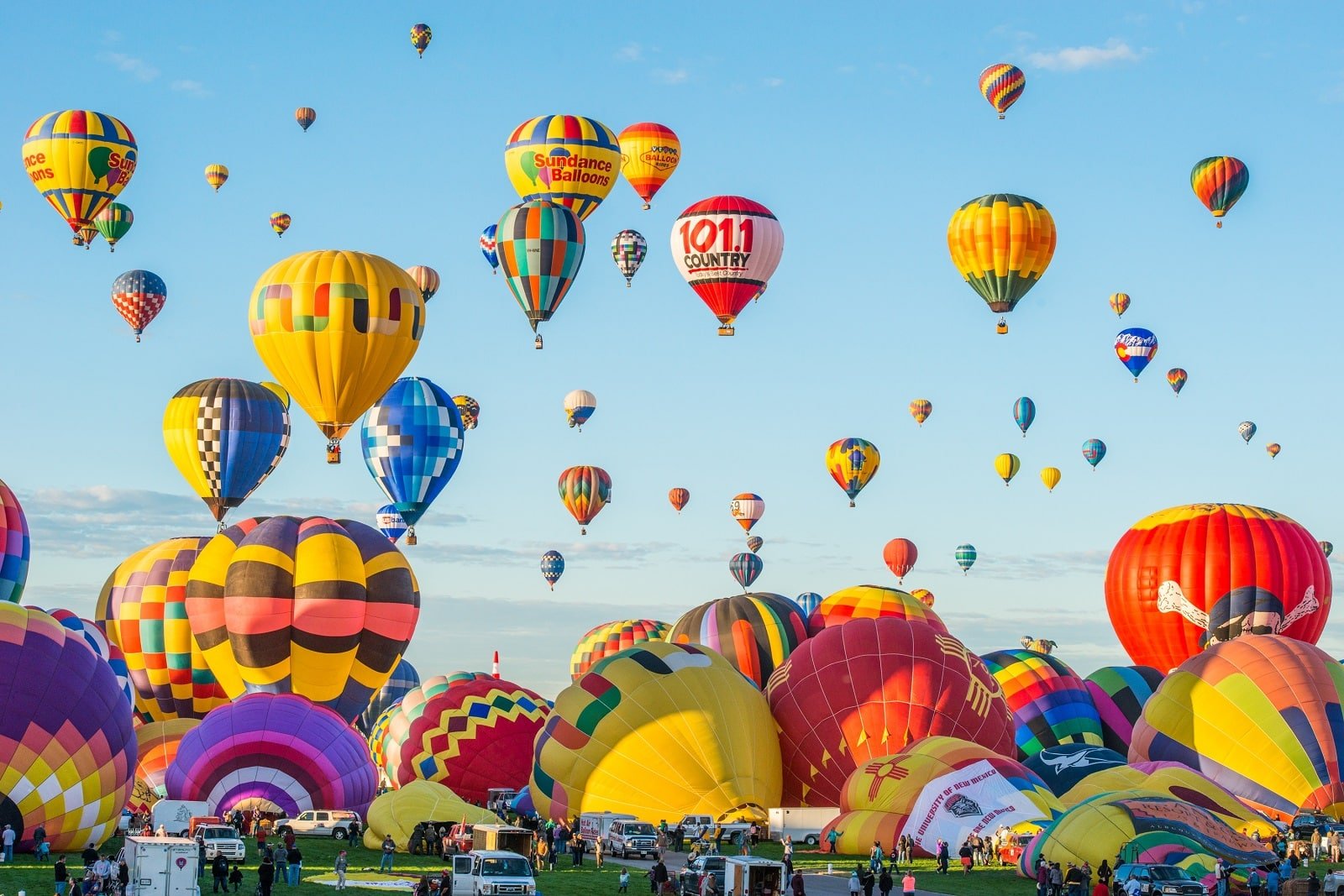 <p><span>Witness the enchanting spectacle of the Albuquerque International Balloon Fiesta. Hundreds of colorful hot air balloons fill the sky in this world-renowned event. The festival supports local businesses and significantly impacts the local economy. The event includes music, food vendors, and cultural exhibitions, celebrating New Mexico’s vibrant community.</span></p> <p><b>Insider’s Tip: </b><span>Participate in the early morning mass ascensions for an unforgettable experience. </span></p> <p><b>Date: </b><span>Held in early October. Albuquerque, New Mexico’s sky fills with hundreds of balloons, offering a magical experience. The festival is an important event for local vendors and craftspeople.</span></p> <p><b>How To Get There: </b><span>Fly to Albuquerque International Sunport and use local transport to reach the fiesta grounds.</span></p>