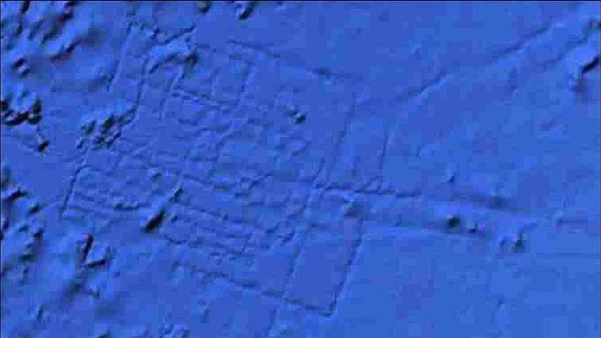 <p>Using this image from Google Ocean (marine equivalent of Google Earth), The Sun newspaper claimed in 2009 that those lines were the ruins of human constructions, proof of Atlantis’ existence.</p> <p>Image: Google Ocean</p>