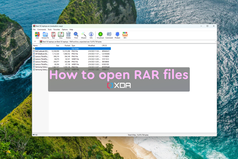 How to open and extract RAR files on your PC