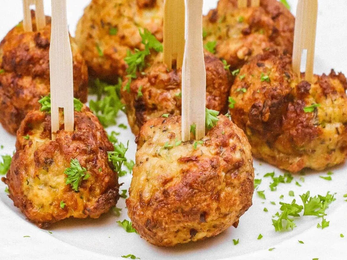 <p>If you're looking for a healthier twist on classic meatballs, these chicken meatballs cooked in an air fryer are a must-try. They're juicy, flavorful, and perfect for a wholesome family meal. </p><p><strong>Get The Recipe: <a href="https://www.troprockin.com/air-fryer-chicken-meatballs/">Air Fryer Chicken Meatballs</a></strong></p>