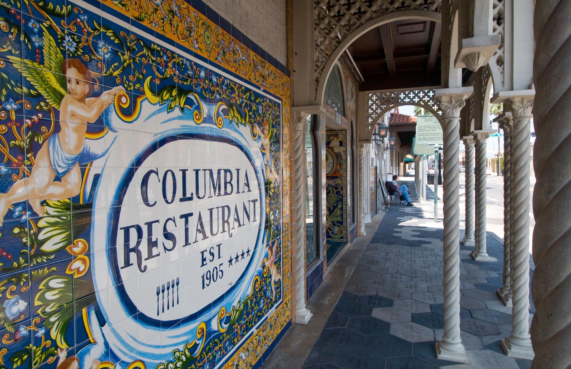 <p>Founded in 1905, <a href="https://www.columbiarestaurant.com/">Columbia Restaurant</a> serves traditional Spanish-Cuban cuisine made to family recipes. It's a stunning building, with a menu bursting with local historic flavor. Although there are three locations, the original Columbia Restaurant is right here in Ybor City, and covers an entire city block. It's currently the largest Spanish restaurant in the world – and the oldest continuously operated eatery in Florida.</p>
