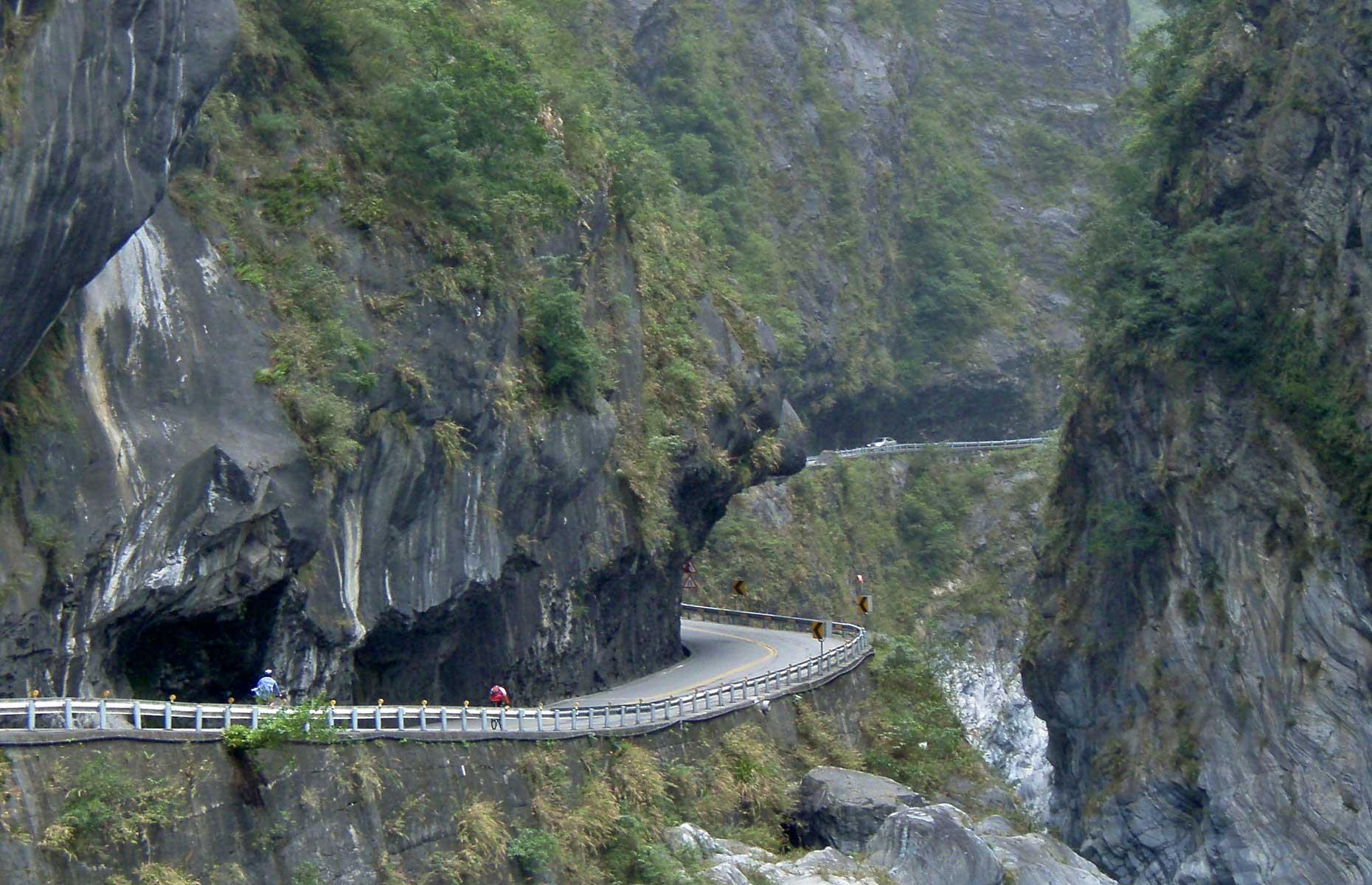 Spine-chilling photos reveal the world's deadliest roads