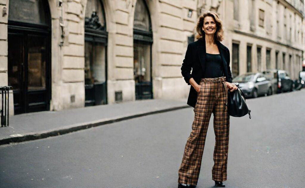 <p>Plaid is such a classic print and it’s both suitable for formal and casual settings such as business engagements or just a quick brunch with friends. Plaid pants help add more interest and visual depth to your look especially if you’re wearing plan tops.</p>