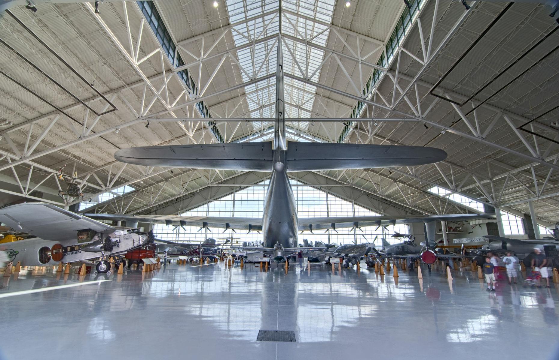 <p>It’s hard to believe that a plane built in the 1940s would still rank among the world’s largest, but famed aviator Howard Hughes’ colossal Hughes H-4 Hercules, nicknamed the Spruce Goose, is as impressive as ever. It has a 320-foot (98m) wingspan, and when it was built it was six times larger than any other aircraft at the time.</p>