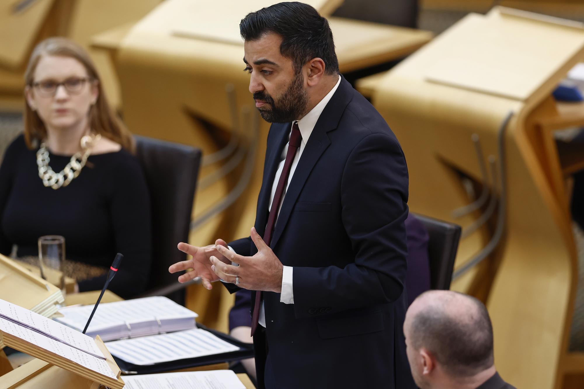 north sea oil and gas: humza yousaf issues 'stand up' declaration at fmqs amid row over labour's plans for windfall tax