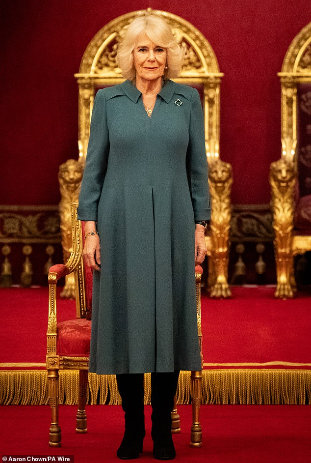 queen camilla praises cancer specialists amid her husband's battle with the disease as she's joined by the duchess of gloucester to present the queen's anniversary prizes at buckingham palace