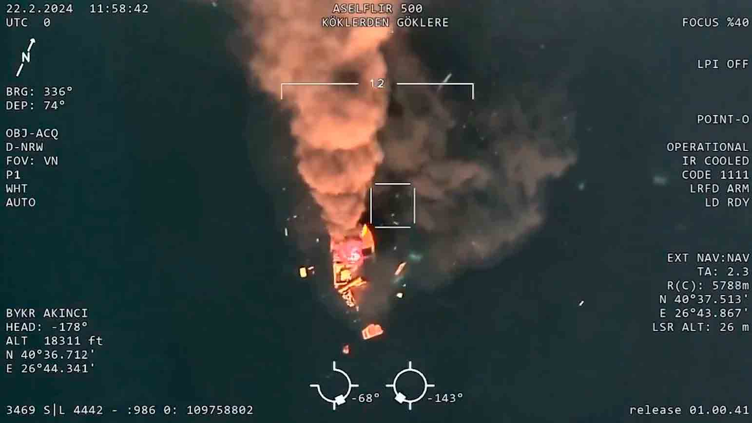 vídeo: bayraktar mostra precisão ao destruir alvo marítimo móvel