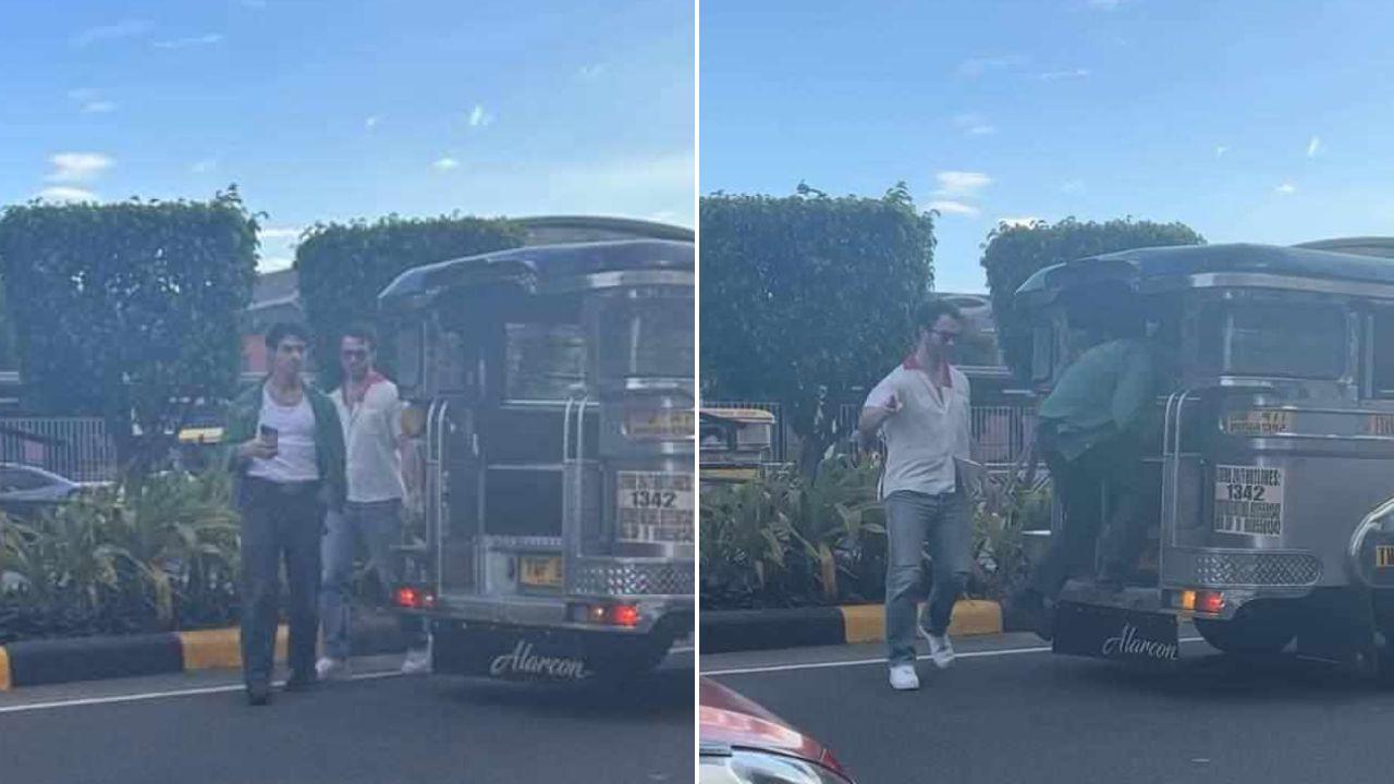 jonas brothers spotted riding a jeepney in pasay