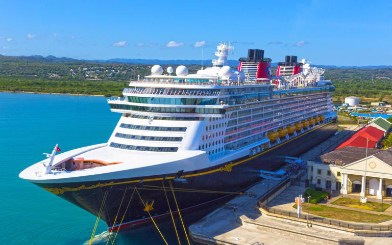 Luxury cruise liners, like this docked at Falmouth, Jamaica, will take tourists to learn about a dark side in the history of the British Empire - ISTOCK