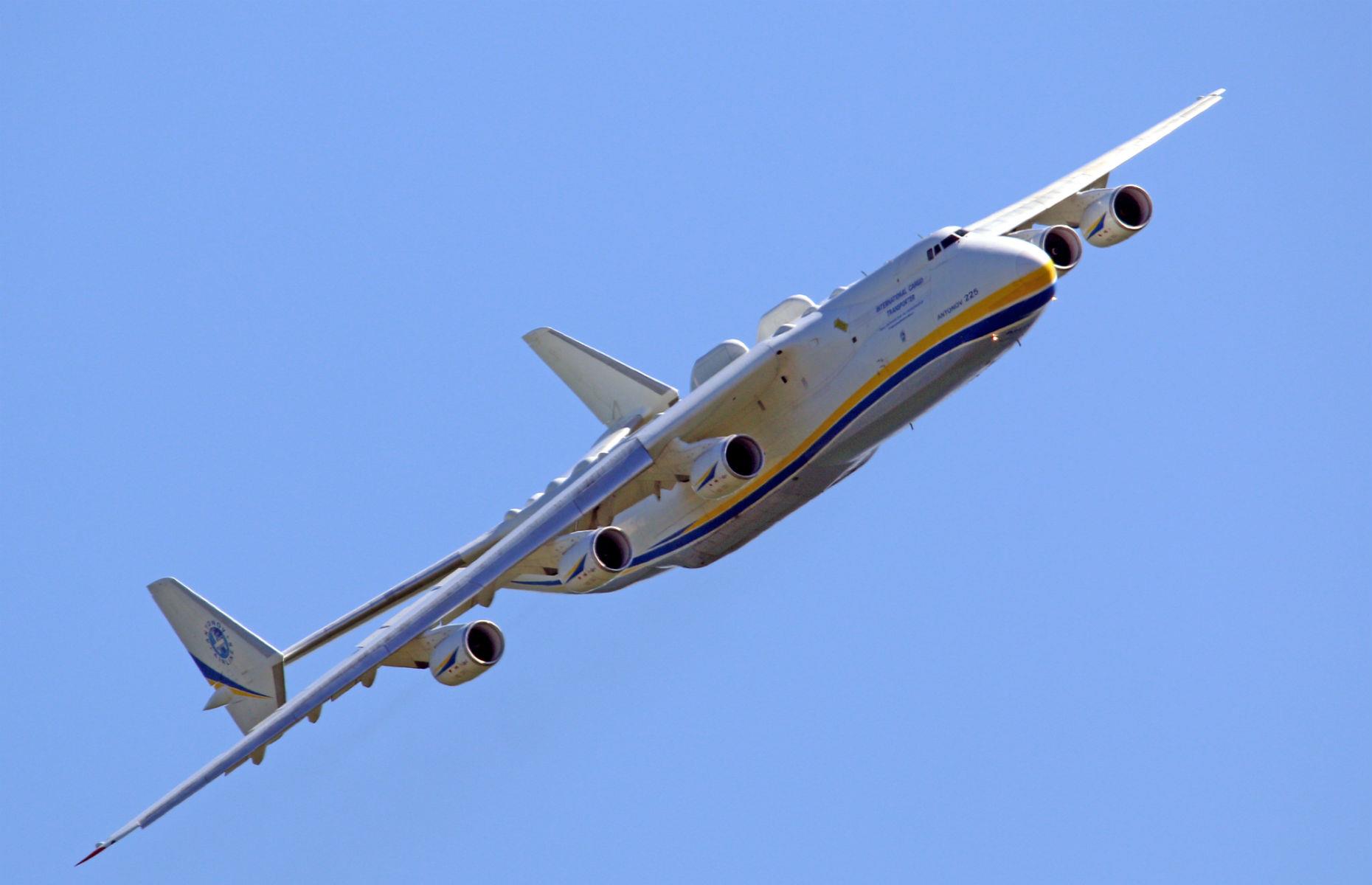 <p>It's not the largest plane by wingspan, but the 284-tonne Antonov AN-225 Mriya is the largest aircraft ever built by weight – one of a range of world records held by the plane. It was developed in the 1980s to transport the Buran space shuttle between facilities in the former Soviet Union. After the collapse of the Soviet Union, the AN-225 found new life as a heavy-duty cargo carrier for Ukrainian aviation company Antonov.</p>