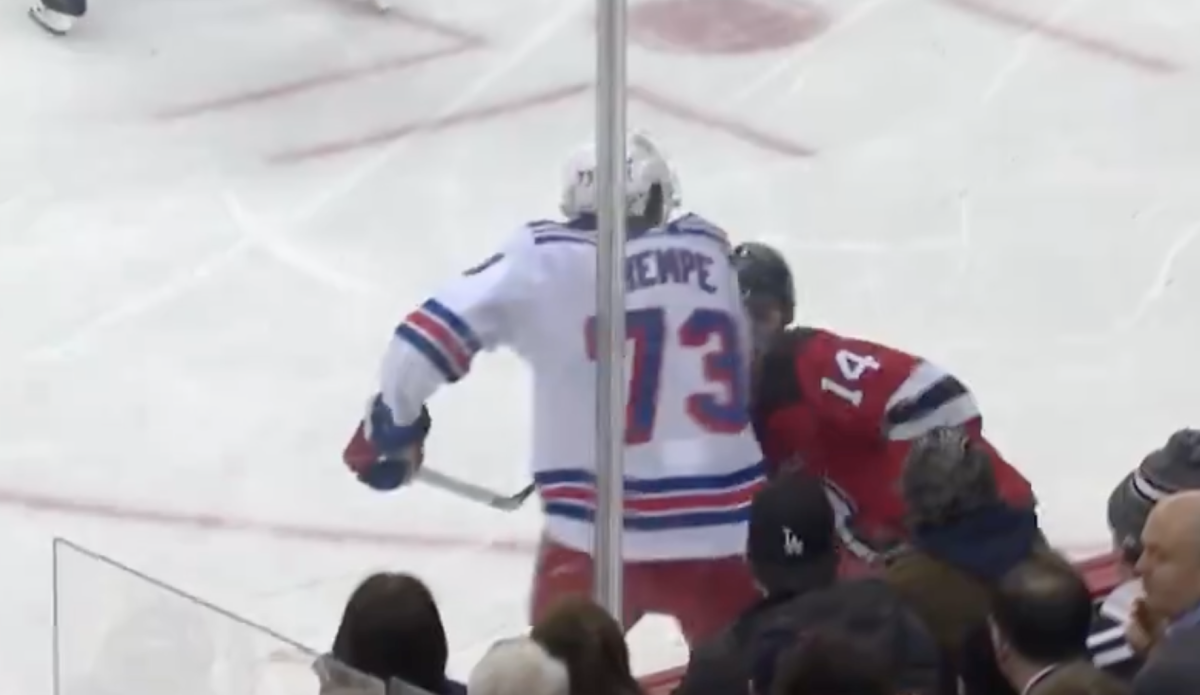 Rangers Rookie Matt Rempe Receives Match Penalty For Illegal Hit On ...