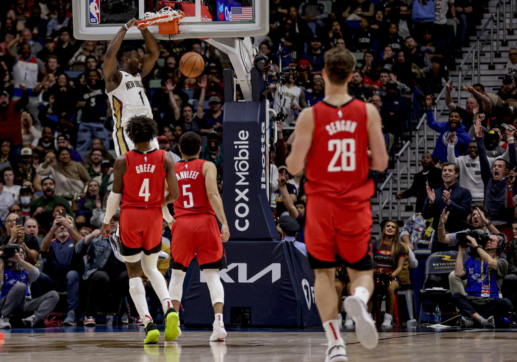 NBA: Pelicans Pound Rockets Behind Zion Williamson’s 27 Points