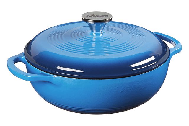 amazon, lodge's compact dutch oven that's 'perfect' for one-pot meals is nearly 40% off in every color