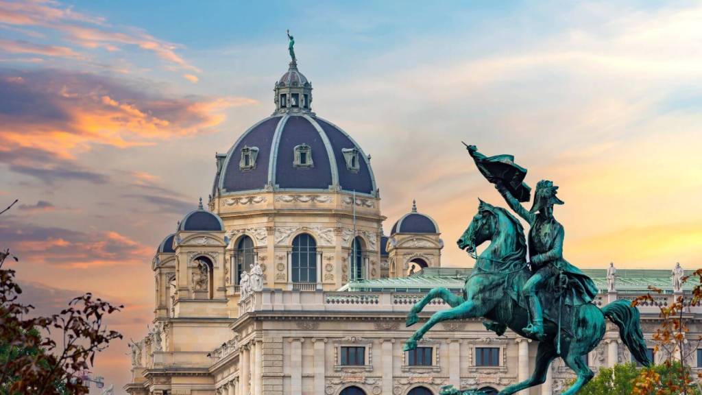 <p>If you’re seeking somewhere special, Vienna in Austria is about as elegant as it gets. This refined city on the banks of the Danube has a timeless feel and is perfect for a romantic break. The local cafes are a highlight. You can also sample a slice of Sachertorte at the hotel where the chocolate cake with apricot filling was invented.</p><p class="has-text-align-center has-medium-font-size">Read also: <a href="https://worldwildschooling.com/european-city-breaks/">Quick City Getaways in Europe</a></p>