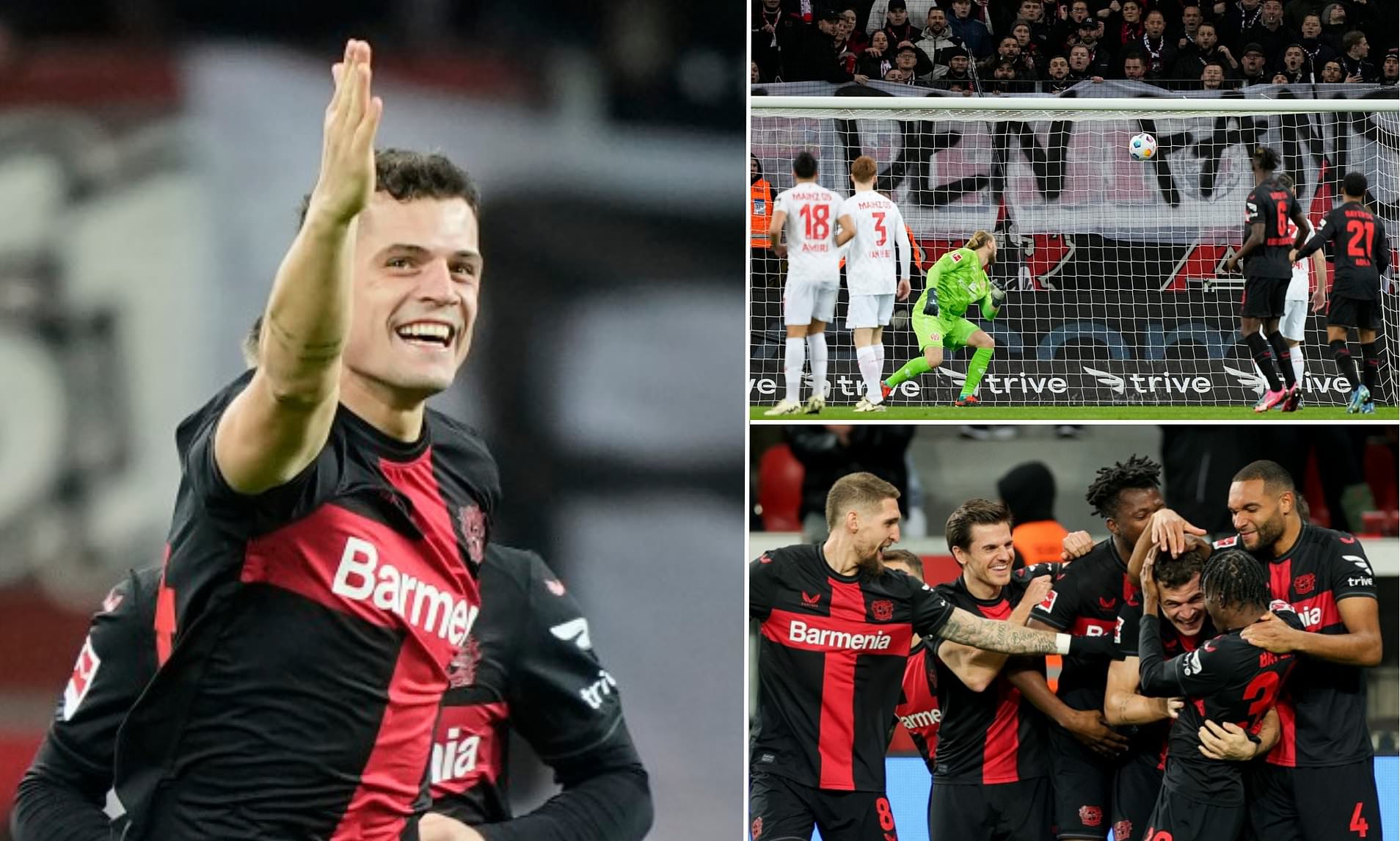 Granit Xhaka Scores STUNNER In Bayer Leverkusen's Win Over Mainz