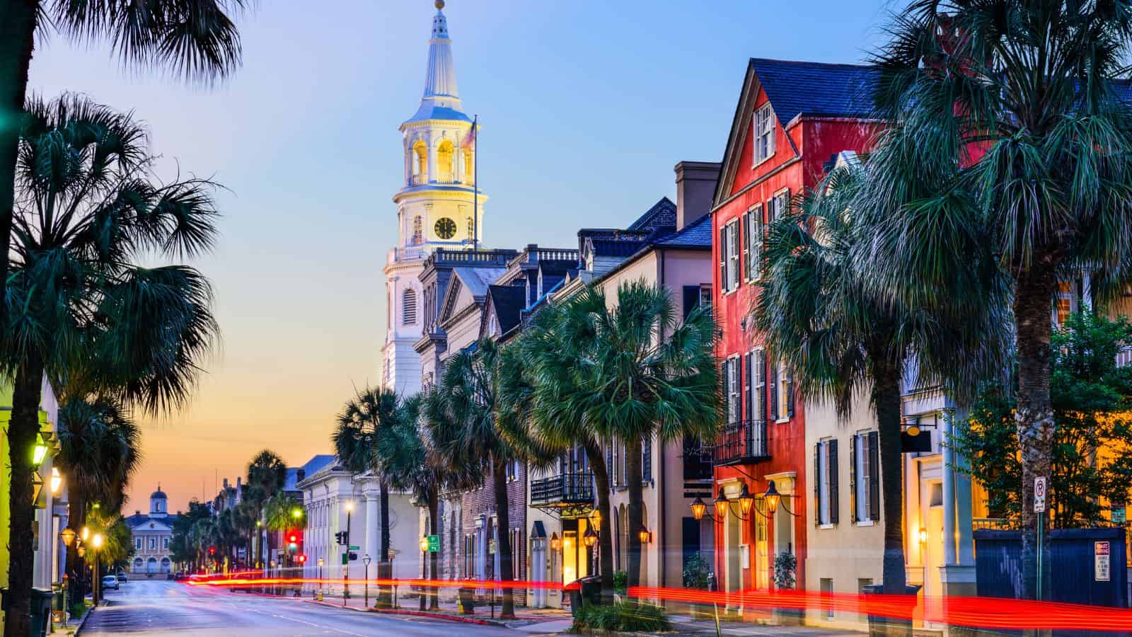 <p>Charleston has many historic streets to wander through, where you can admire its architecture and beautiful gardens. The landmarks to head to include the Fort Sumter National Monument and the Charleston Museum. Make sure to also enjoy the southern hospitality of Charleston with its seafood and Lowcountry dishes.</p>